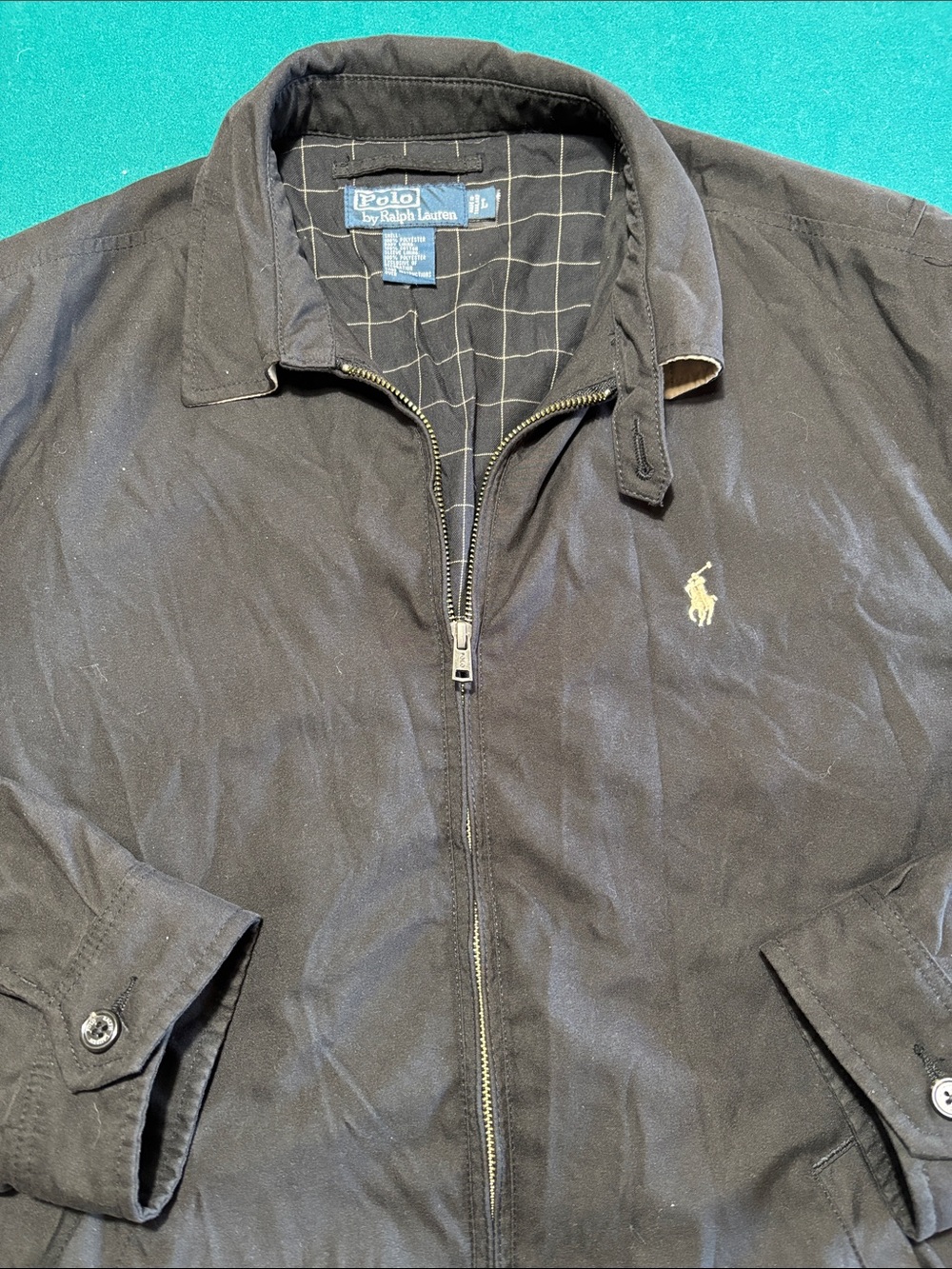 Polo Ralph Lauren Harrington Cotton lined Windbreaker , L , $35